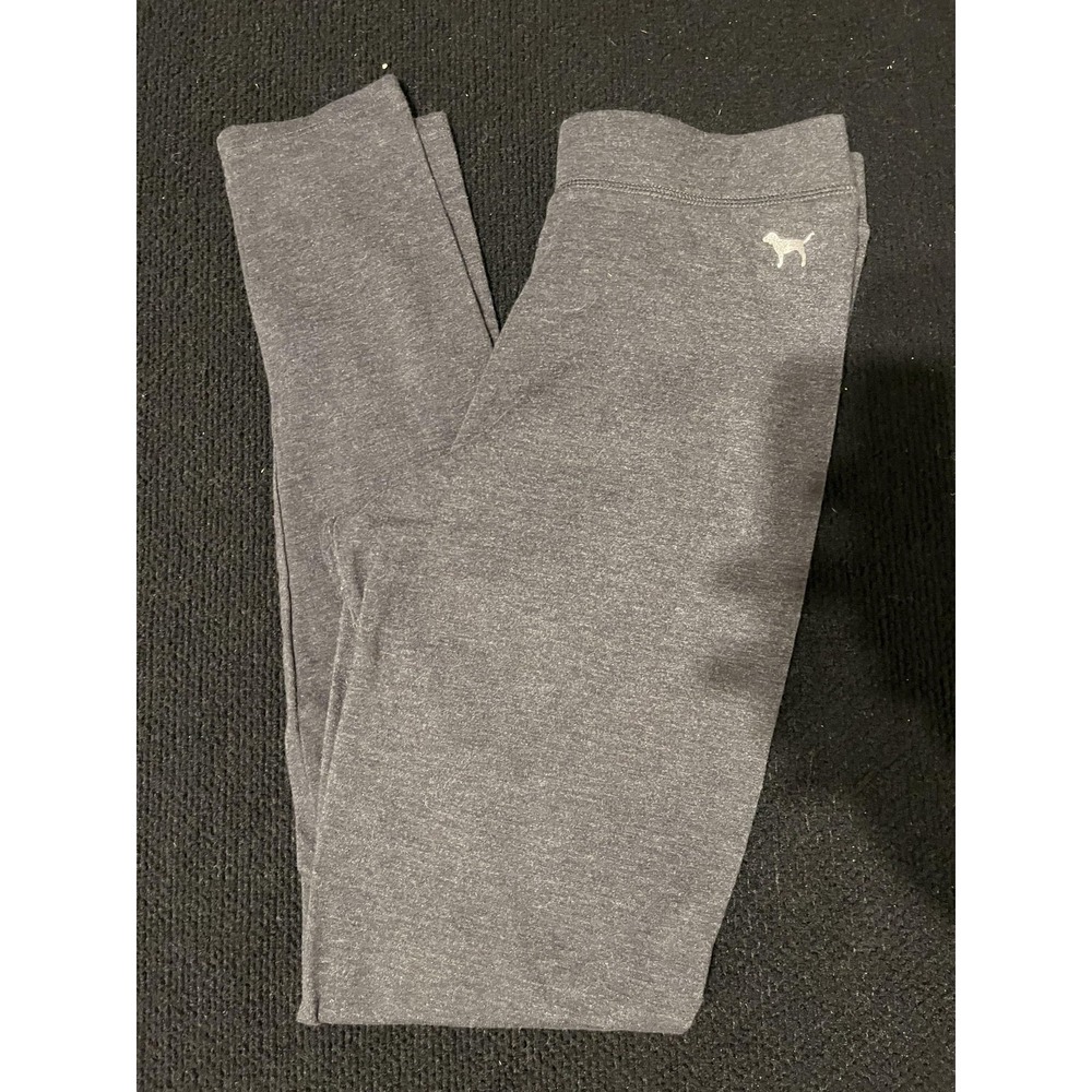 Victoria's Secret‎ PINK Pants Womens Small Gray Leggings Yoga Stretch Dog Logo